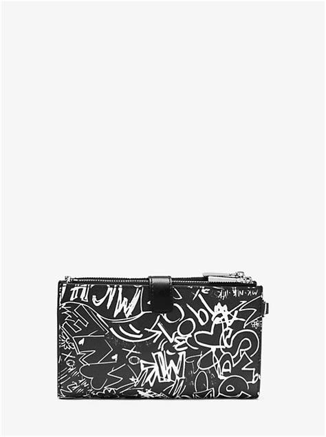 Adele Graffiti Leather Smartphone Wallet 